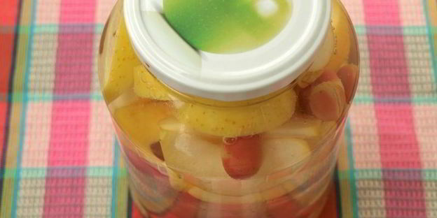 компот из яблок с виноградом на зиму