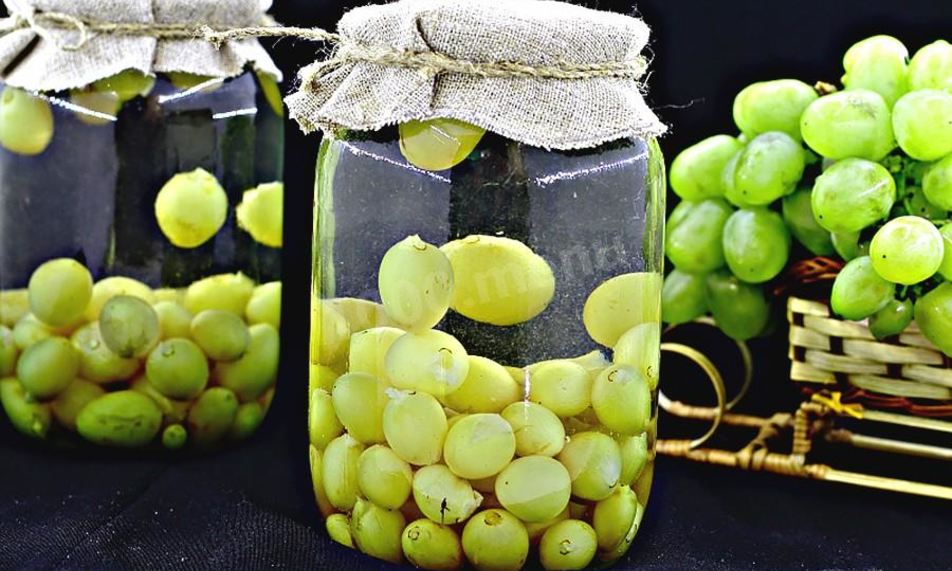 Рецепт компота из зеленого винограда