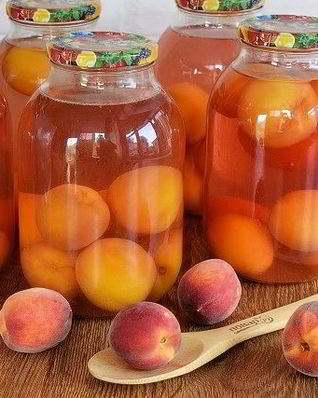 Персиковый компот на зиму