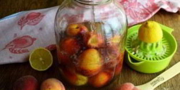 персиковый компот на зиму