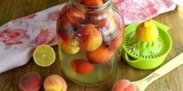 персиковый компот на зиму