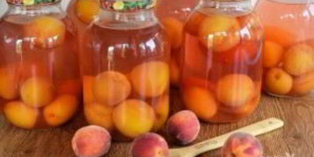 персиковый компот на зиму