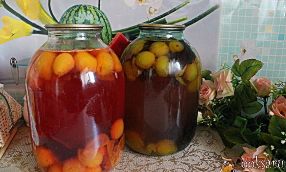 Рецепт сливового компота с базиликом на зиму