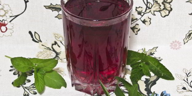 виноградный компот с мятой на зиму