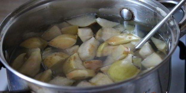 яблочный компот с киви и лимоном