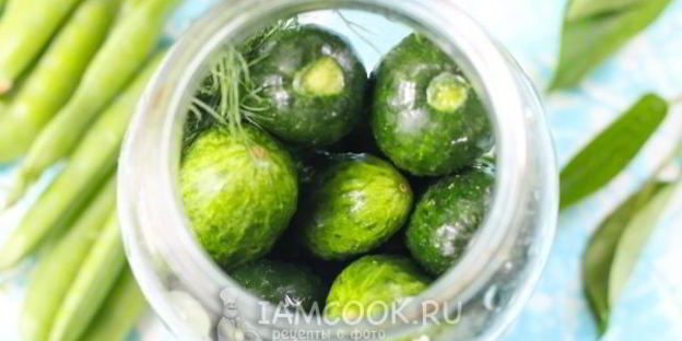 консервированные огурцы с зеленым горошком на зиму