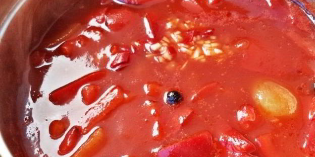 классическое лечо с томатной пастой