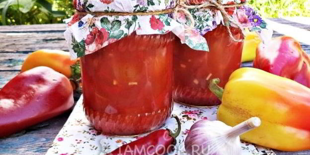 классическое лечо с томатной пастой