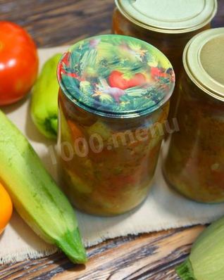 Лечо анкл бенс на зиму с кабачками