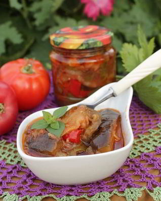 Лечо из баклажанов