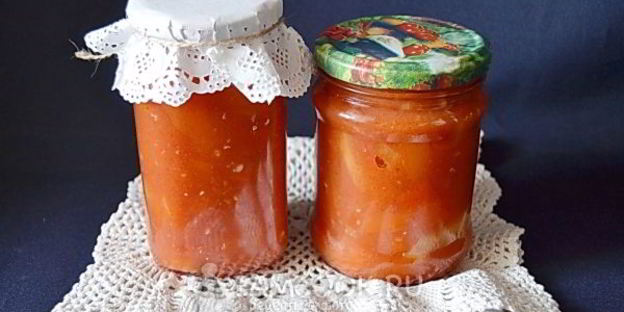 лечо из болгарского перца с томатной пастой