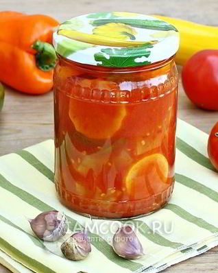Лечо из кабачков и перца