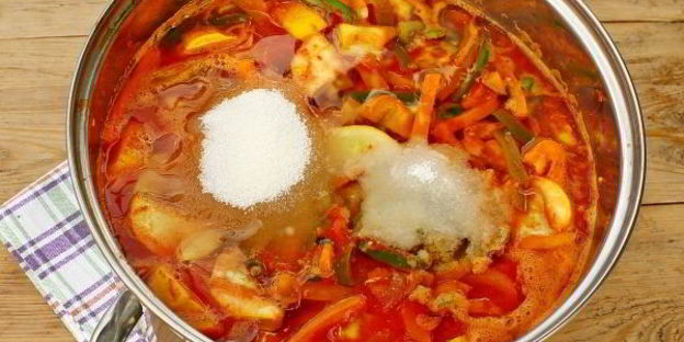 лечо из кабачков и перца