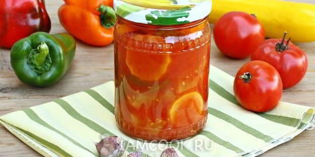 лечо из кабачков и перца