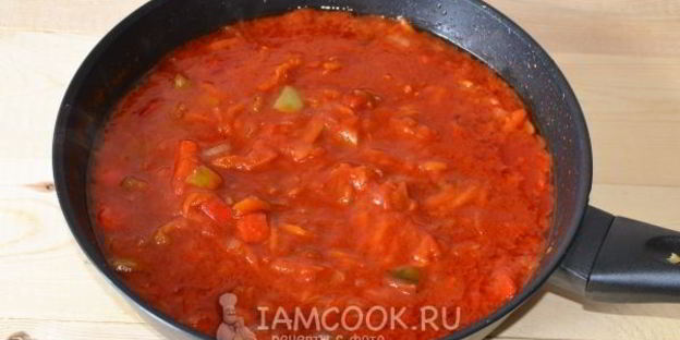 лечо из кабачков с томатной пастой