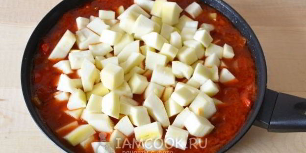 лечо из кабачков с томатной пастой