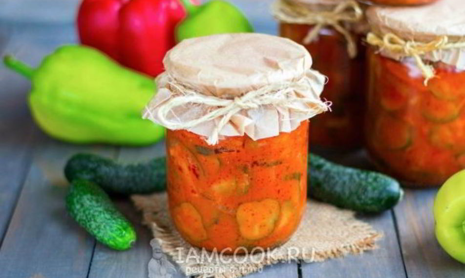 Рецепт лечо из огурцов на зиму с томатной пастой