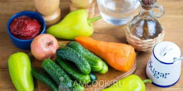 лечо из огурцов на зиму с томатной пастой