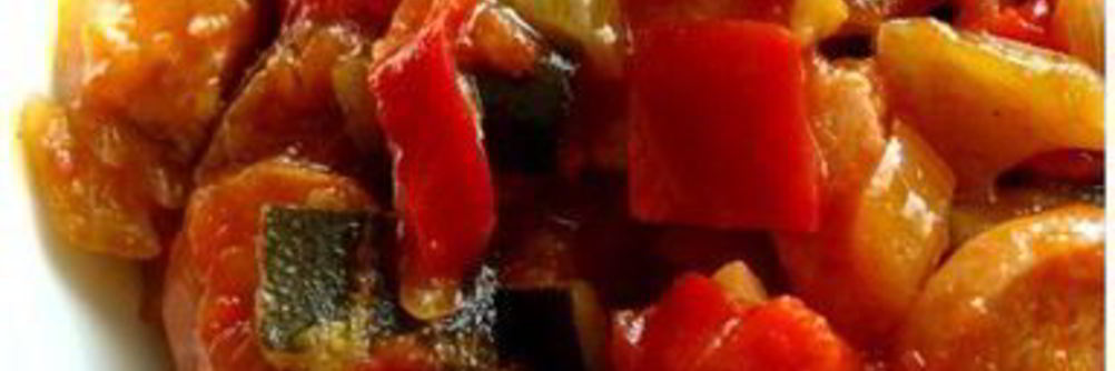 Лечо из перца и помидор