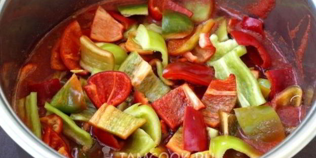 лечо из перца и помидоров без уксуса