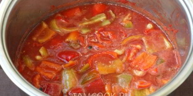 лечо из перца и помидоров без уксуса