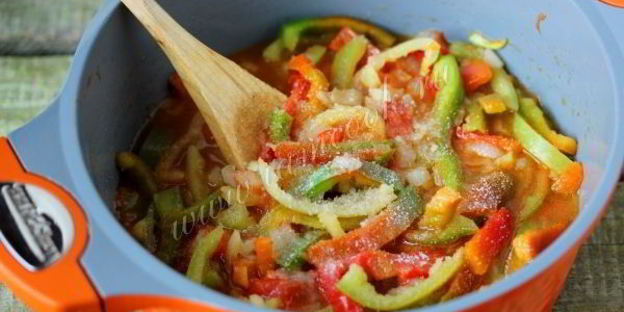 лечо из перца и помидоров