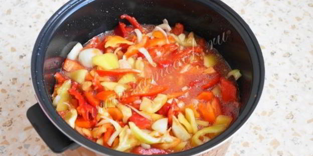 лечо по-домашнему в мультиварке