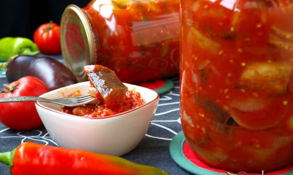 Рецепт лечо с баклажанами на зиму