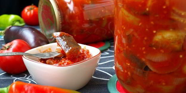 лечо с баклажанами на зиму