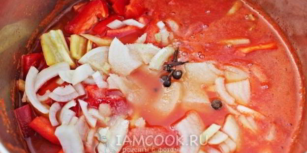 лечо с кабачками и перцем на зиму