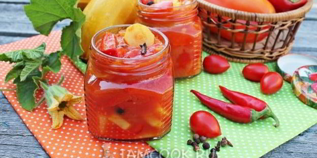 лечо с кабачками и перцем на зиму
