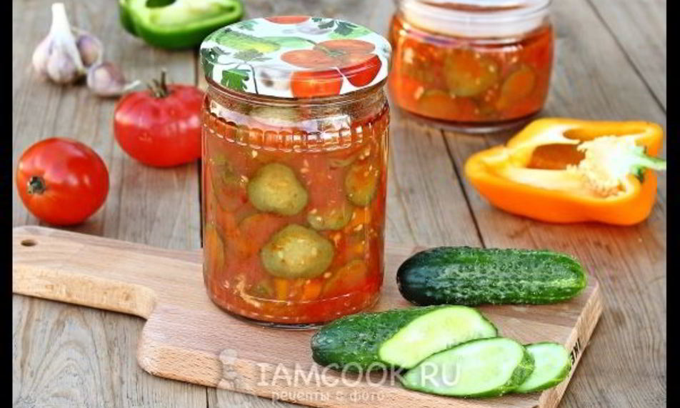 Рецепт лечо с огурцами, помидорами и перцем