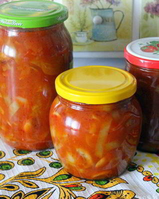 Лечо с шампиньонами