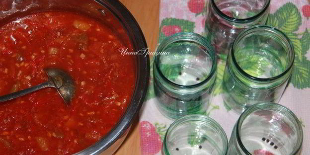 лечо с виноградным соком