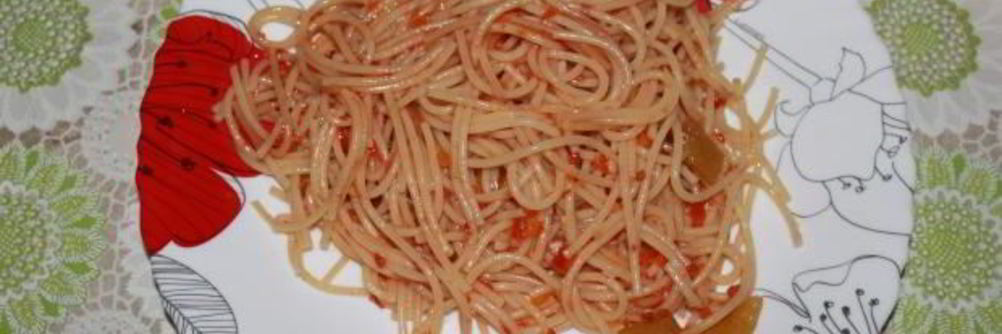 Макароны с лечо