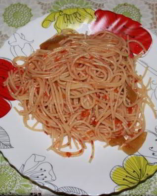 Макароны с лечо