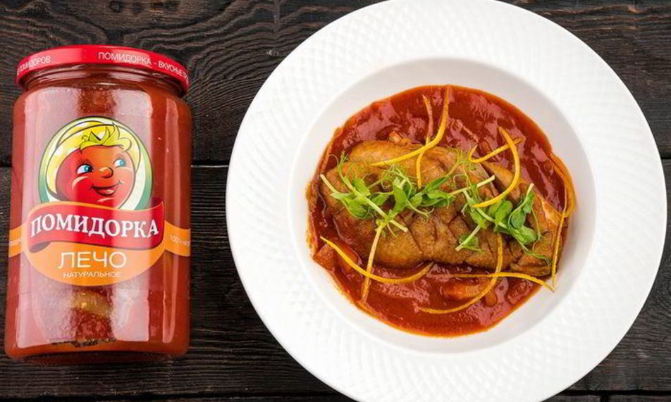 Рецепт пряной утиной грудки, тушеной в лечо