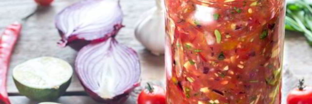 Пряное лечо на зиму