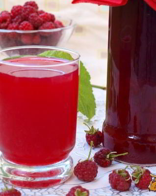 Малиновый сок на зиму