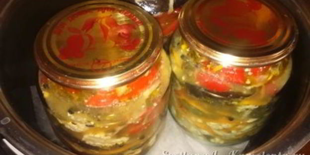 баклажаны маринованные с цветной капустой и гогошарами