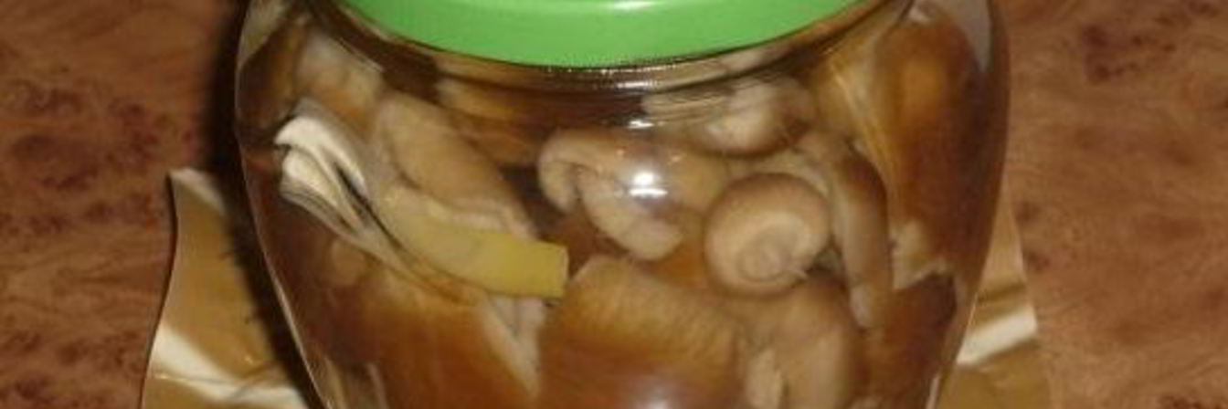 Грузди, маринованные в банке
