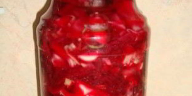 капуста маринованная острая со свеклой