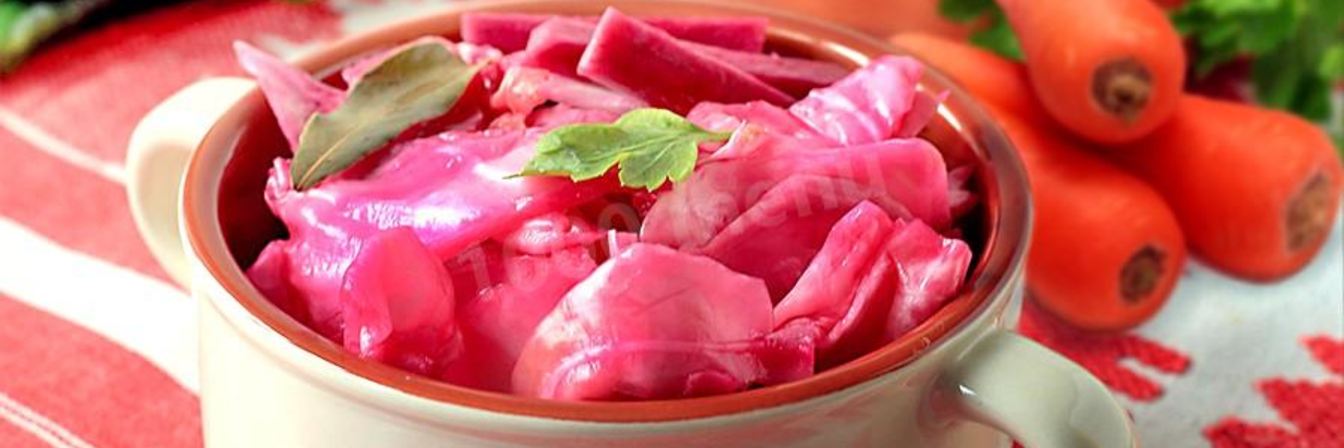 Капуста провансаль со свеклой