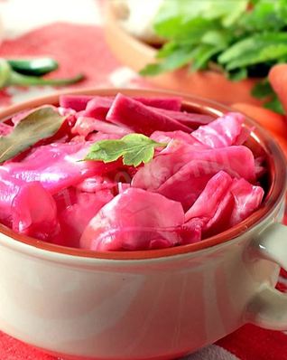 Капуста провансаль со свеклой