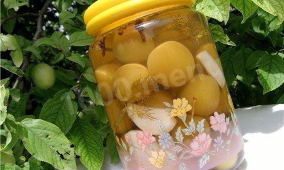 Рецепт маринованной алычи