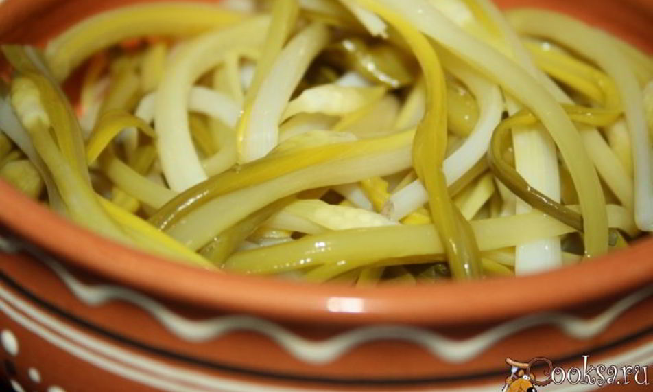 Рецепт маринованной черемши