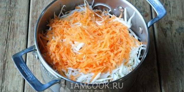 маринованная капуста с перцем