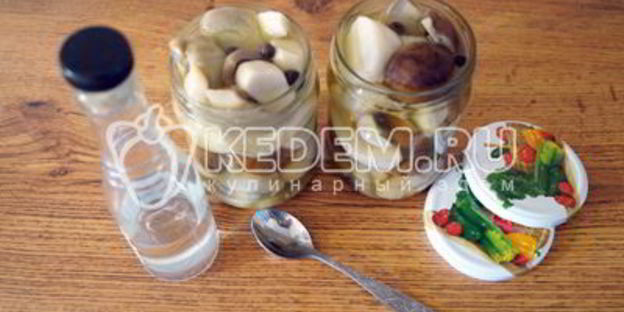 маринованные белые грибы закусочные