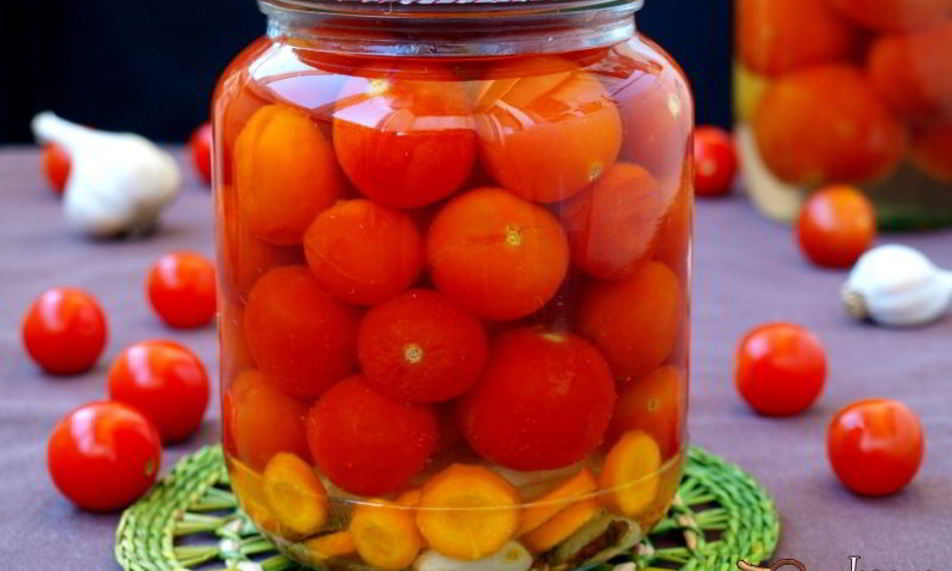 Рецепт маринованных черри с лукома и морковью