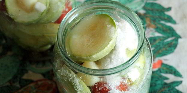 маринованные кабачки с болгарским перцем